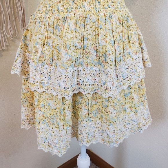 ❌❌SOLD!!❌❌ American Eagle Outfitters Preppy Floral Dress! XS 🫶🏼 Cottagecore - Picture 5 of 12